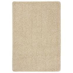 vidaXL Shaggy-Teppich Creme 160x230 cm Rutschfest