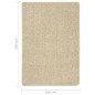 vidaXL Shaggy-Teppich Creme 160x230 cm Rutschfest vidaXL Shaggy-Teppich Creme 160x230 cm Rutschfest