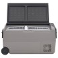 vidaXL Kühlbox mit Rollen und Adapter Schwarz & Grau 50 L PP & PE vidaXL Kühlbox mit Rollen und Adapter Schwarz & Grau 50 L PP & PE