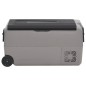 vidaXL Kühlbox mit Rollen und Adapter Schwarz & Grau 50 L PP & PE vidaXL Kühlbox mit Rollen und Adapter Schwarz & Grau 50 L PP & PE