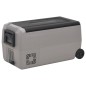 vidaXL Kühlbox mit Rollen und Adapter Schwarz & Grau 50 L PP & PE vidaXL Kühlbox mit Rollen und Adapter Schwarz & Grau 50 L PP & PE