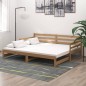 vidaXL Tagesbett Ausziehbar Honigbraun Massivholz Kiefer 2x(90x200) cm vidaXL Tagesbett Ausziehbar Honigbraun Massivholz Kiefer 2x(90x200) cm
