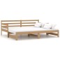 vidaXL Tagesbett Ausziehbar Honigbraun Massivholz Kiefer 2x(90x200) cm vidaXL Tagesbett Ausziehbar Honigbraun Massivholz Kiefer 2x(90x200) cm