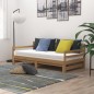vidaXL Tagesbett Ausziehbar Honigbraun Massivholz Kiefer 2x(90x200) cm vidaXL Tagesbett Ausziehbar Honigbraun Massivholz Kiefer 2x(90x200) cm