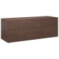vidaXL Garten-Kissenbox PE Rattan 291x100,5x104 cm Braun vidaXL Garten-Kissenbox PE Rattan 291x100,5x104 cm Braun