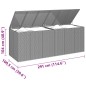 vidaXL Garten-Kissenbox PE Rattan 291x100,5x104 cm Braun vidaXL Garten-Kissenbox PE Rattan 291x100,5x104 cm Braun