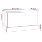 vidaXL Truhe Sonoma-Eiche 50x30x28 cm Holzwerkstoff vidaXL Truhe Sonoma-Eiche 50x30x28 cm Holzwerkstoff