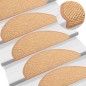 vidaXL Treppenmatten Selbstklebend Sisal-Look 15 Stk. 65x21x4 Sisal vidaXL Treppenmatten Selbstklebend Sisal-Look 15 Stk. 65x21x4 Sisal