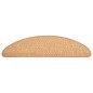 vidaXL Treppenmatten Selbstklebend Sisal-Look 15 Stk. 65x21x4 Sisal vidaXL Treppenmatten Selbstklebend Sisal-Look 15 Stk. 65x21x4 Sisal