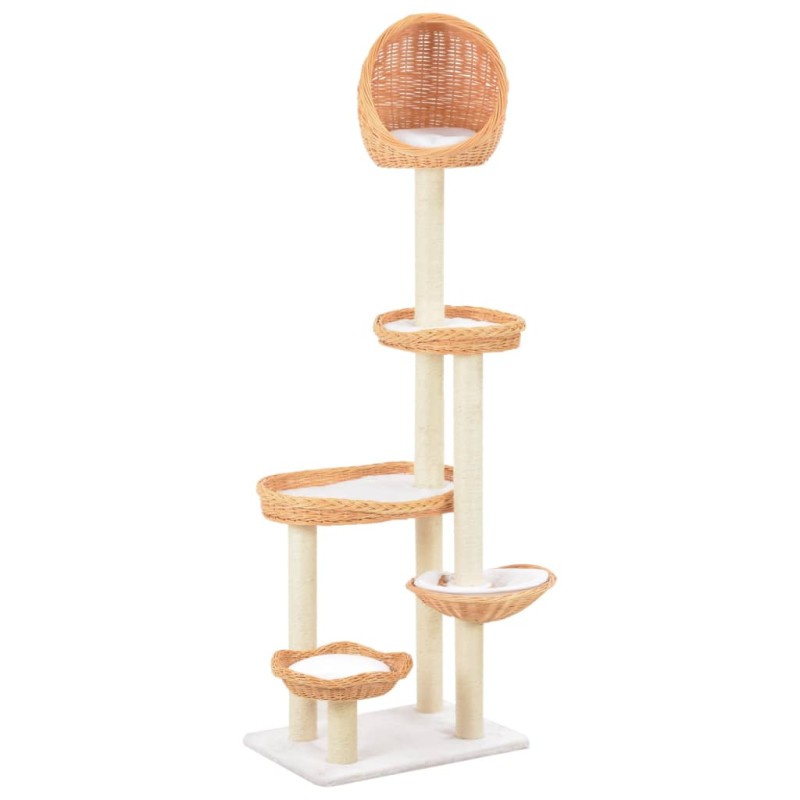 vidaXL Katzen-Kratzbaum Sisal Natürliches Weidenholz vidaXL Katzen-Kratzbaum Sisal Natürliches Weidenholz