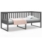vidaXL Tagesbett Grau 90x200 cm Massivholz Kiefer vidaXL Tagesbett Grau 90x200 cm Massivholz Kiefer