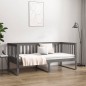 vidaXL Tagesbett Grau 90x200 cm Massivholz Kiefer vidaXL Tagesbett Grau 90x200 cm Massivholz Kiefer