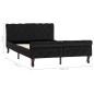 vidaXL Bettgestell Schwarz Samt 120 x 200 cm vidaXL Bettgestell Schwarz Samt 120 x 200 cm