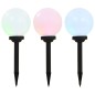 vidaXL Outdoor Solarleuchten 3 Stück LED Kugelförmig 20 cm RGB vidaXL Outdoor Solarleuchten 3 Stück LED Kugelförmig 20 cm RGB