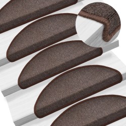 vidaXL Stufenmatten 10 Stk. 65x24x4 cm Kaffeebraun