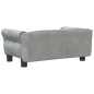 vidaXL Hundebett Hellgrau 70x45x30 cm Samt vidaXL Hundebett Hellgrau 70x45x30 cm Samt