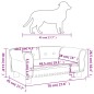 vidaXL Hundebett Hellgrau 70x45x30 cm Samt vidaXL Hundebett Hellgrau 70x45x30 cm Samt