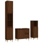 vidaXL 3-tlg. Badmöbel-Set Braun Eichen-Optik Holzwerkstoff vidaXL 3-tlg. Badmöbel-Set Braun Eichen-Optik Holzwerkstoff