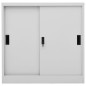 vidaXL Büroschrank mit Schiebetür Hellgrau 90x40x90 cm Stahl vidaXL Büroschrank mit Schiebetür Hellgrau 90x40x90 cm Stahl