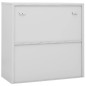 vidaXL Büroschrank mit Schiebetür Hellgrau 90x40x90 cm Stahl vidaXL Büroschrank mit Schiebetür Hellgrau 90x40x90 cm Stahl
