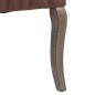 Esszimmerstühle 2 Stk. Braun Leinen-Optik Stoff Esszimmerstühle 2 Stk. Braun Leinen-Optik Stoff