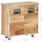 vidaXL Sideboard mit 2 Türen 70x30x69 cm Mango-Massivholz vidaXL Sideboard mit 2 Türen 70x30x69 cm Mango-Massivholz