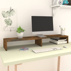 vidaXL Monitorständer Räuchereiche 110x23,5x9 cm Holzwerkstoff