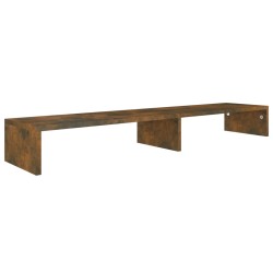 vidaXL Monitorständer Räuchereiche 110x23,5x9 cm Holzwerkstoff