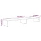 vidaXL Monitorständer Räuchereiche 110x23,5x9 cm Holzwerkstoff vidaXL Monitorständer Räuchereiche 110x23,5x9 cm Holzwerkstoff