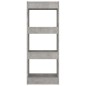 vidaXL Bücherregal/Raumteiler Betongrau 40x30x103 cm Holzwerkstoff vidaXL Bücherregal/Raumteiler Betongrau 40x30x103 cm Holzwerkstoff