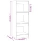 vidaXL Bücherregal/Raumteiler Betongrau 40x30x103 cm Holzwerkstoff vidaXL Bücherregal/Raumteiler Betongrau 40x30x103 cm Holzwerkstoff