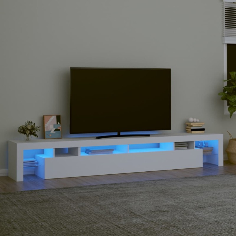 vidaXL TV-Schrank mit LED-Leuchten Weiß 260x36,5x40 cm vidaXL TV-Schrank mit LED-Leuchten Weiß 260x36,5x40 cm