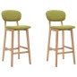Barhocker 2 Stk. Grün Stoff Barhocker 2 Stk. Grün Stoff