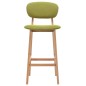 Barhocker 2 Stk. Grün Stoff Barhocker 2 Stk. Grün Stoff