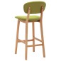 Barhocker 2 Stk. Grün Stoff Barhocker 2 Stk. Grün Stoff