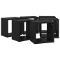 vidaXL Würfelregale 6 Stk. Schwarz 22x15x22 cm vidaXL Würfelregale 6 Stk. Schwarz 22x15x22 cm