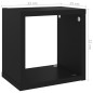 vidaXL Würfelregale 6 Stk. Schwarz 22x15x22 cm vidaXL Würfelregale 6 Stk. Schwarz 22x15x22 cm