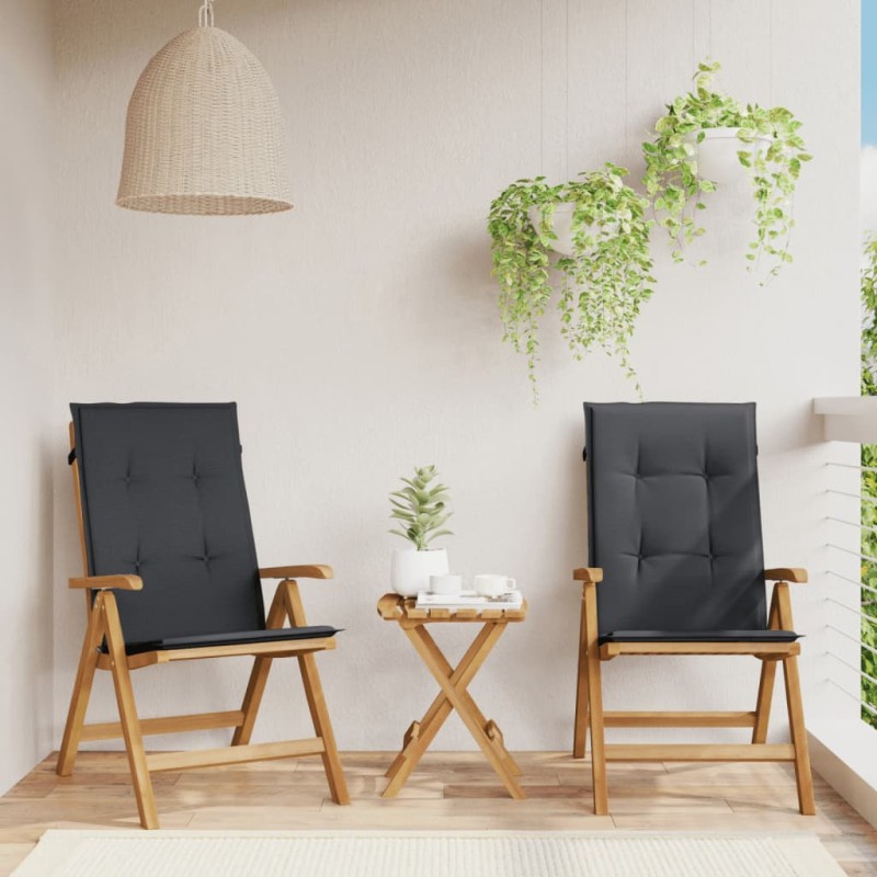 vidaXL Gartenstühle mit Kissen 2 Stk. Massivholz Teak vidaXL Gartenstühle mit Kissen 2 Stk. Massivholz Teak
