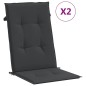 vidaXL Gartenstühle mit Kissen 2 Stk. Massivholz Teak vidaXL Gartenstühle mit Kissen 2 Stk. Massivholz Teak