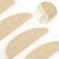 vidaXL Selbstklebende Treppenmatten 15 Stk. 56x17x3 cm Hellbeige vidaXL Selbstklebende Treppenmatten 15 Stk. 56x17x3 cm Hellbeige