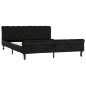 vidaXL Bettgestell Schwarz Samt 160 x 200 cm vidaXL Bettgestell Schwarz Samt 160 x 200 cm