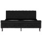 vidaXL Bettgestell Schwarz Samt 160 x 200 cm vidaXL Bettgestell Schwarz Samt 160 x 200 cm
