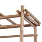 vidaXL Gartenbank mit Pergola 130 cm Bambus vidaXL Gartenbank mit Pergola 130 cm Bambus