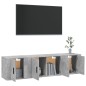 vidaXL 3-tlg. TV-Schrank-Set Betongrau Holzwerkstoff vidaXL 3-tlg. TV-Schrank-Set Betongrau Holzwerkstoff