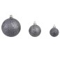 vidaXL 100-tlg. Weihnachtskugel-Set 3/4/6 cm Weiß/Grau vidaXL 100-tlg. Weihnachtskugel-Set 3/4/6 cm Weiß/Grau