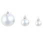 vidaXL 100-tlg. Weihnachtskugel-Set 3/4/6 cm Weiß/Grau vidaXL 100-tlg. Weihnachtskugel-Set 3/4/6 cm Weiß/Grau