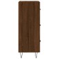 vidaXL Sideboard Braun Eichen-Optik 34,5x34x90 cm Holzwerkstoff vidaXL Sideboard Braun Eichen-Optik 34,5x34x90 cm Holzwerkstoff
