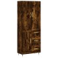 vidaXL Highboard Räuchereiche 69,5x34x180 cm Holzwerkstoff vidaXL Highboard Räuchereiche 69,5x34x180 cm Holzwerkstoff