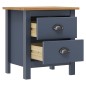 vidaXL Nachttische Hill 2 Stk. Grau 46x35x49,5 cm Massivholz Kiefer vidaXL Nachttische Hill 2 Stk. Grau 46x35x49,5 cm Massivholz Kiefer