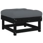 vidaXL 5-tlg. Garten-Lounge-Set mit Kissen Schwarz Massivholz vidaXL 5-tlg. Garten-Lounge-Set mit Kissen Schwarz Massivholz
